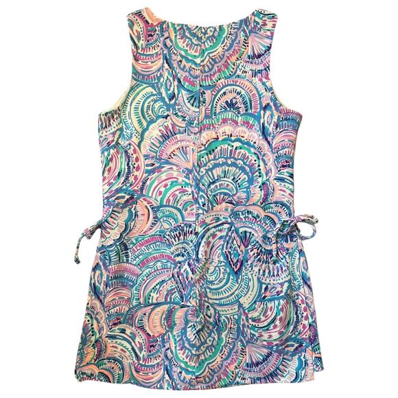 Lilly Pulitzer Donna Romper Dress Skort in Happy as a Clam Print Women's Size 2 - Picture 5 of 6
